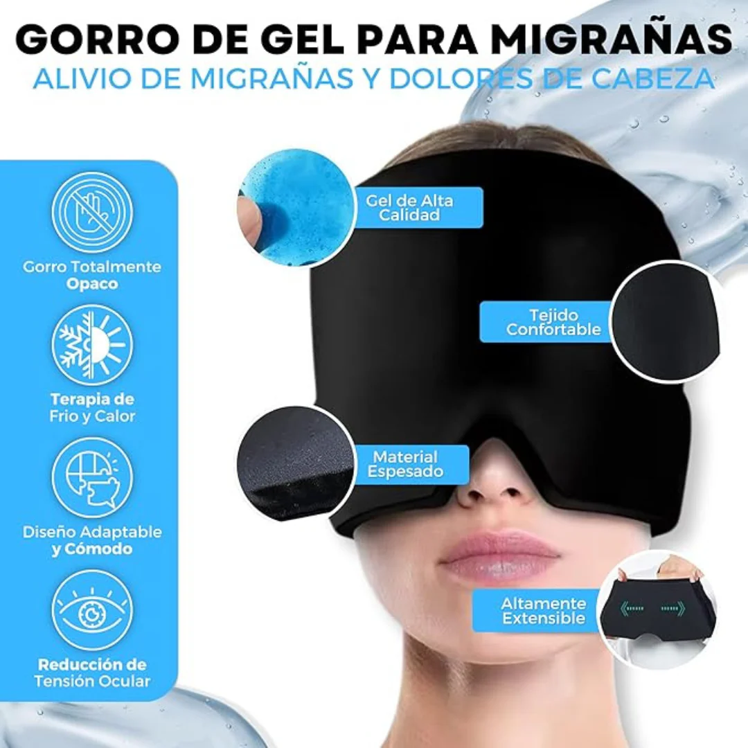 Gorro de Gel para aliviar la Migraña